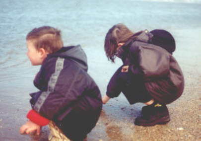 meine Kinder am Strand